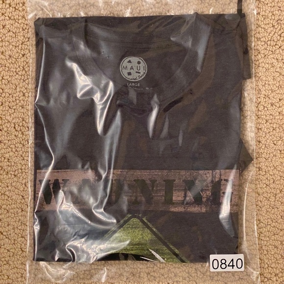 MAUI and SONS “Warning: Killer Waves” Surf Tee Shirt Men L Large - Picture 5 of 5